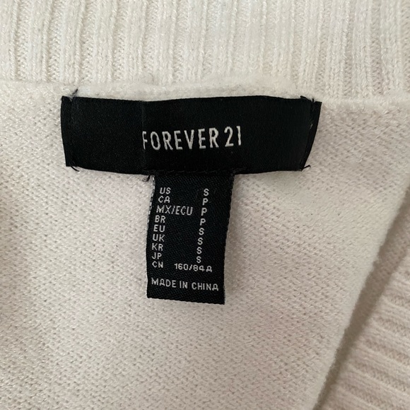 Forever 21 Off-White Buttoned Sweater - Picture 9 of 9